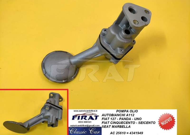 POMPA OLIO A112- 127-UNO-PANDA-CINQUECENTO-SEICENTO